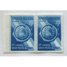 ARGENTINA 1939 GJ 825b ESTAMPILLA CON VARIEDAD NUEVA MINT U$ 10